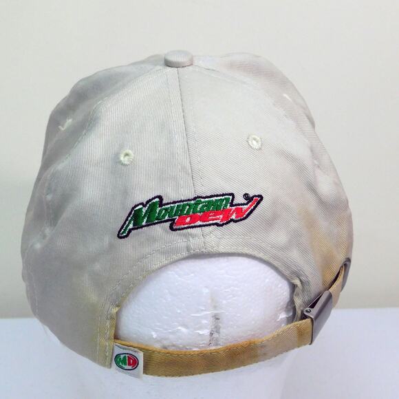 Vintage 2000 NCAA Final Four Strapback Hat Indianapolis Tan Mountain Dew Logo - Picture 4 of 6